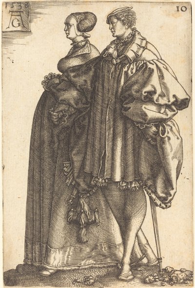 Store bryllupsdansere, 1538. av Heinrich Aldegrever