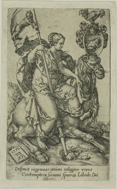 Lyst, fra lastene av Heinrich Aldegrever