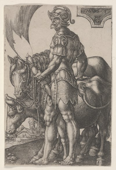 Mars, ca. 1533 (gravering) av Heinrich Aldegrever