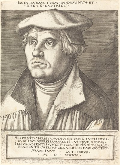 Martin Luther. av Heinrich Aldegrever