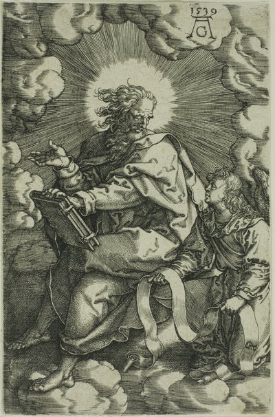 Matthew, fra De fire evangelistene av Heinrich Aldegrever
