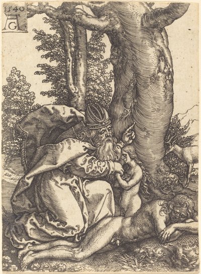 The Creation of Eva, 1540. av Heinrich Aldegrever