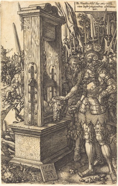 Titus Manlius halshugger sin sønn av Heinrich Aldegrever