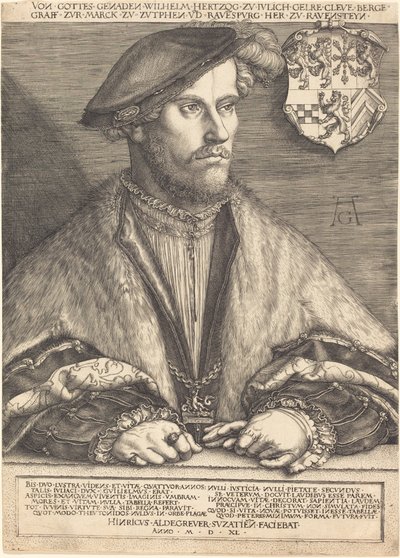 Wilhelm V, hertug av Julich, Cleve og Berg av Heinrich Aldegrever