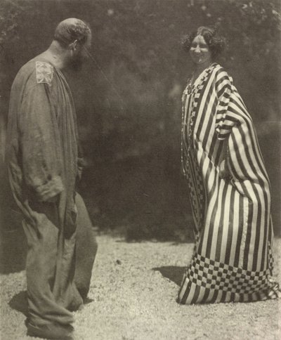 Gustav Klimt og Emilie Flöge, ca. 1909. av Heinrich Böhler