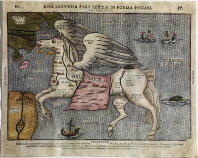 Asia i form av Pegasus av Heinrich Bünting