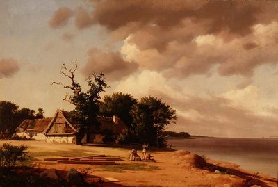 Fiskere ved Øresund (d. 1839) av Heinrich Buntzen