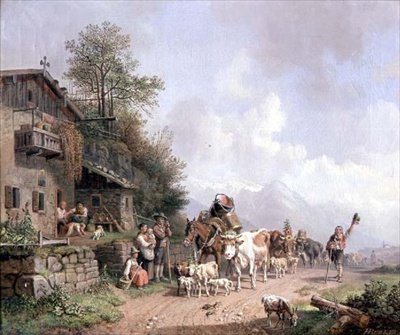 Retur av flokken av Heinrich Burkel