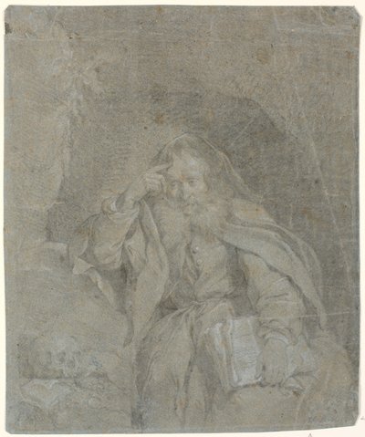 Saint Jerome mediterer i hulen sin av Heinrich Dittmers