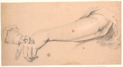 Studie: en kvindearm, hvorpå hviler en barnehånd av Heinrich Dittmers
