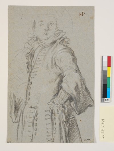 Studie for et mannsportrett, 3/4 figur av Heinrich Dittmers