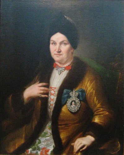 Natalya Demyanovna Razumovskaya, 1746 av Heinrich Gottlieb Häuser