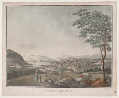 Christiania, fra Tøyen av Heinrich Grosch