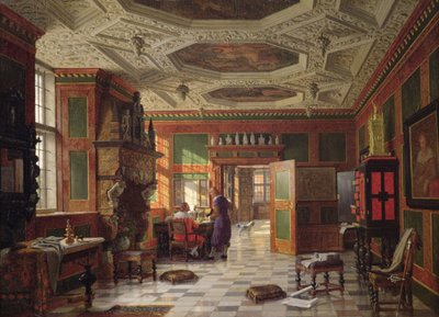 Interiør av Rosenberg-palasset, København av Heinrich Hansen