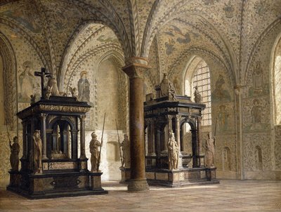 Roskilde katedral, Danmark, 1874 av Heinrich Hansen