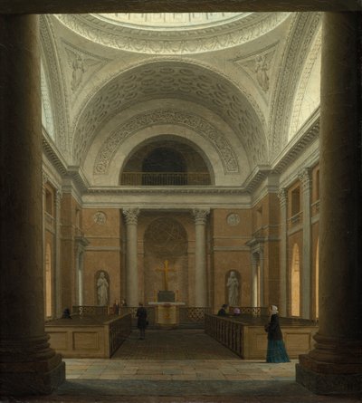 Slotskirken på Christiansborg, København, ca. 1850-årene. av Heinrich Hansen