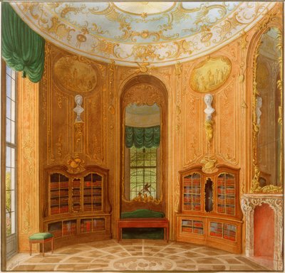 Biblioteket til Sanssouci-palasset av Heinrich Hintze