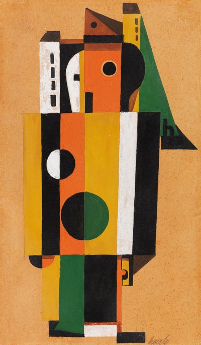 Encounter, 1925. av Heinrich Hoerle