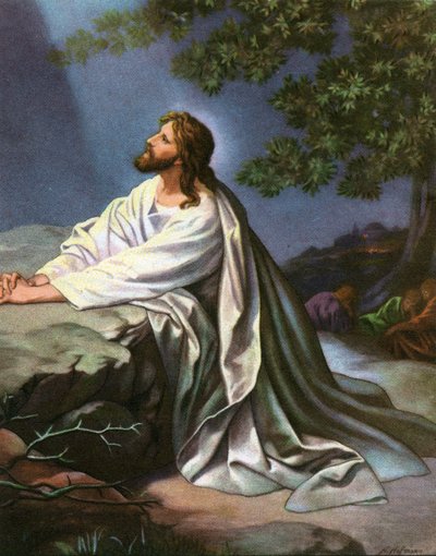 Kristus i Getsemane hage av Heinrich Hofmann av Heinrich Hofmann