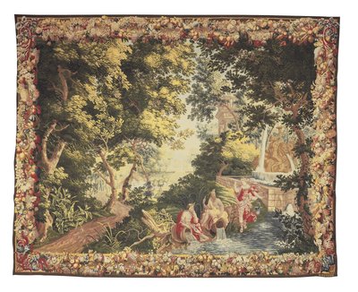 Et mytologisk billedvev fra Brussel fra serien til Diana & Callisto, ca. 1680-1710 av Heinrich II Reydams