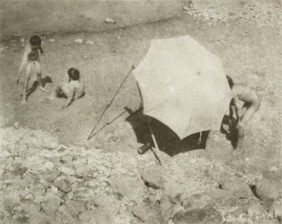 Der Malschirm II, 1909 eller tidligere, trykt etter 1911 (fotogravyr) av Heinrich Kuhn