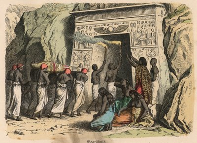 Det gamle Egypt: Det gamle Egypt: rituell begravelsesseremoni av Heinrich Leutemann