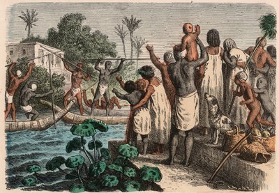 Det gamle Egypt: vanndykking, 1866 av Heinrich Leutemann