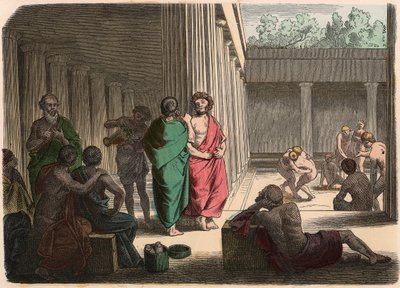 Antikkens Hellas: I gymsalen. Platonister, epikurere, kynikere og brytere av Heinrich Leutemann