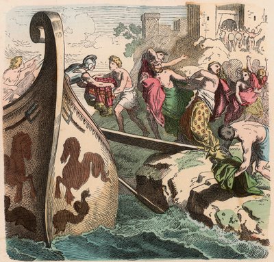 Antikkens Hellas: Sjøreiser, pirater av Heinrich Leutemann