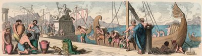 Antikkens Hellas: Handel til sjøs av Heinrich Leutemann