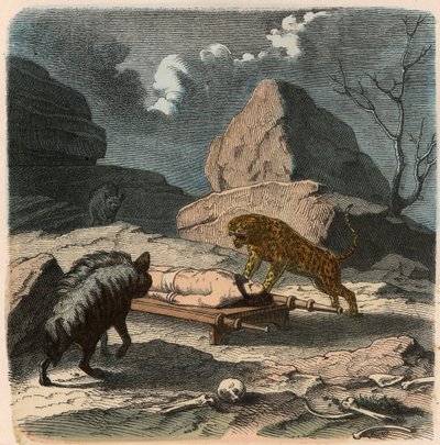Ancient Orient, persere: avsløre en jordisk levning av Heinrich Leutemann