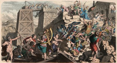 Antikkens Roma: Militær, storming av en by av Heinrich Leutemann