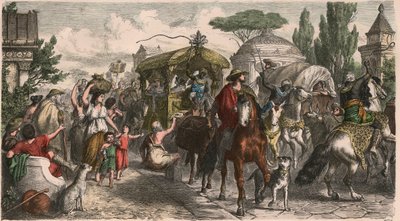 Antikkens Roma: Via Appia (Appian Way) ved keisertiden av Heinrich Leutemann