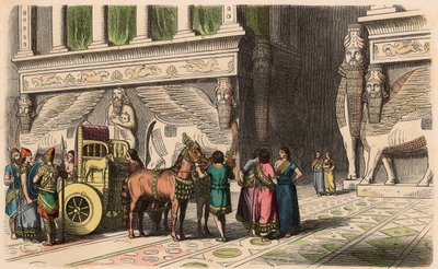 Assyrisk: Palace-Portal av Heinrich Leutemann