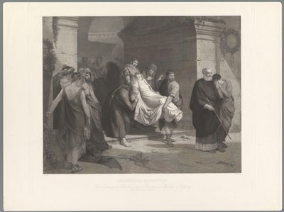 Kristne martyrer blir båret bort Christliche Maertyrer av Heinrich Nuesser