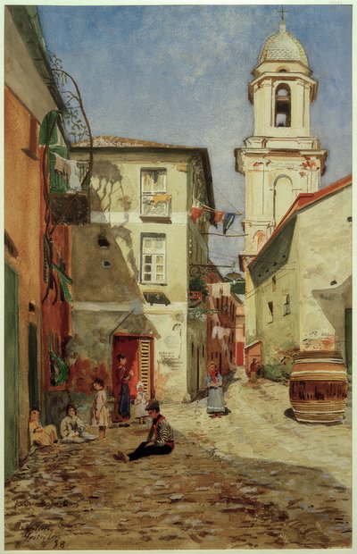 H.Petersen-Flensburg, gate i Sestri Levante av Heinrich Petersen Flensburg