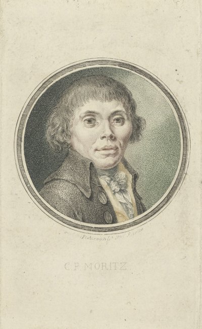 Portrett av Karl Philipp Moritz 1756-1793, 1795. av Heinrich Sintzenich