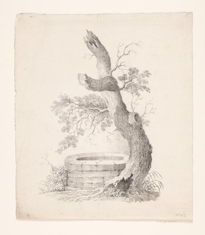Et gammelt tre ved en brønn av Heinrich Wenzler