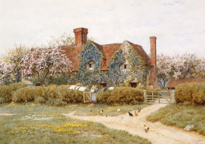 Et Buckinghamshire-hus ved Penstreet av Helen Allingham