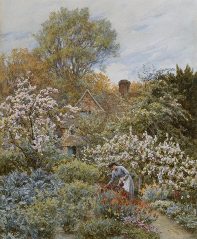En hage om våren av Helen Allingham