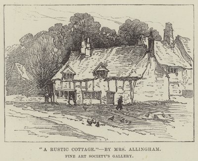 En rustikk hytte av Helen Allingham