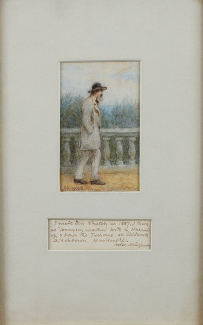 Alfred, Lord Tennyson i sin hage av Helen Allingham
