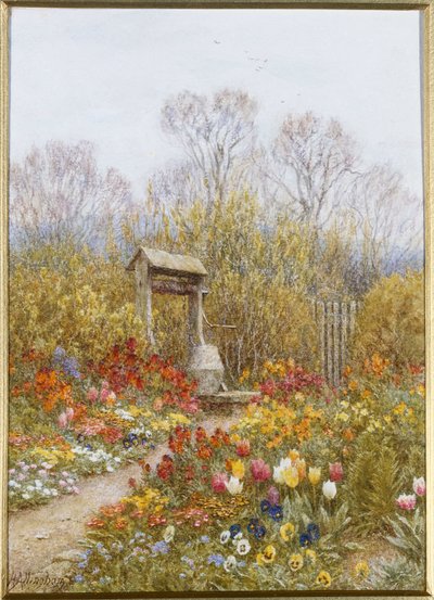 En gammel brønn, Brook, Surrey av Helen Allingham