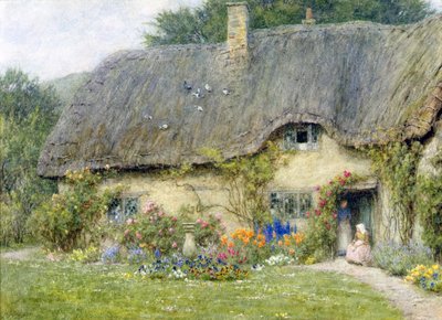 I Wroughton, Wiltshire (akvarell på papir) av Helen Allingham