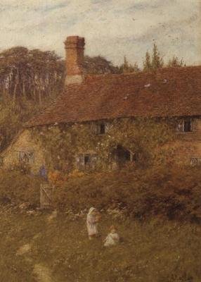 Hytte på Witley av Helen Allingham