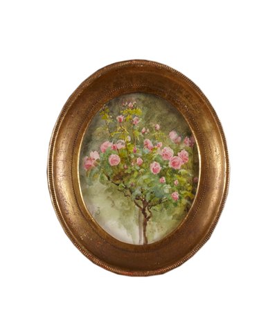 Rose Bush (akvarell på papir) av Helen Allingham