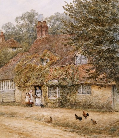 Den gamle fiskebutikken, Haslemere av Helen Allingham