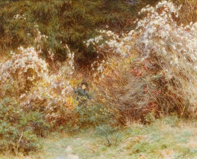 Travellers Joy: A Surrey Hedgerow (wc på papir) av Helen Allingham