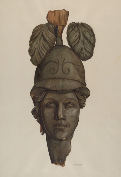 Hode fra en statue: Minerva av Helen Bronson