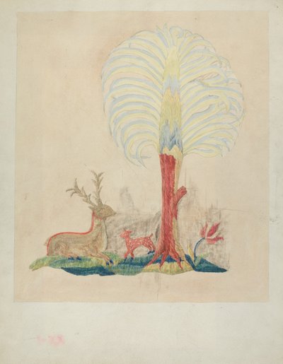 Crewel-broderi av Helen Dana